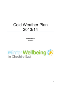 Cheshire East Winter Plan