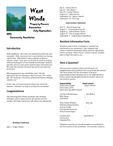 West Winds Website