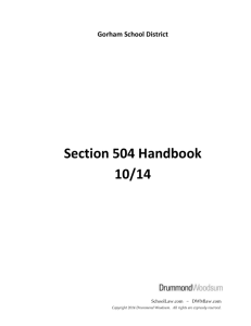 Section 504 Handbook