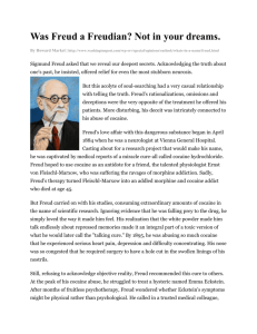 Was Freud a Freudian? Not in your dreams.