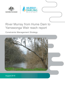Hume Dam to Yarrawonga Weir reach - Murray