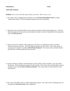 Stoichiometry