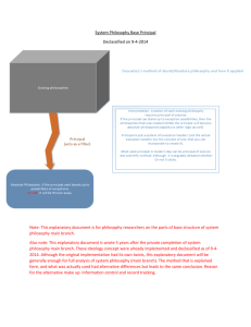 System Philosophy (main branch) Design Principal