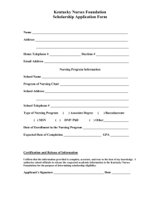 KNF Scholarship Application Form