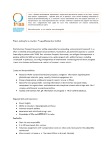 Trias, a Flemish development organisation, supports entrepreneurial
