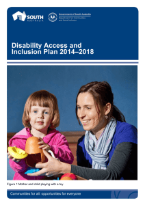 DCSI Disability Access and Inclusion Plan 2014-2018