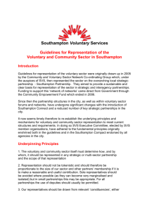 Guidelines for Representation - Southampton Voluntary Services