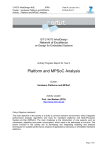 Platform and MPSoC Analysis