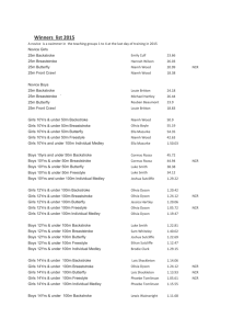 Trophy/Award Winners - Halifax Swimming Club