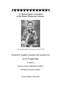 Revised Cultural Assessment - Ngati Rangitihi Whanau & Hapu
