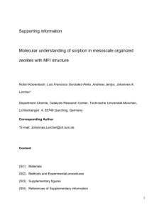 Supporting information Molecular understanding of sorption in