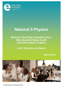 Physics-N5-Past-Paper-Questions-Dynamics-and-Space