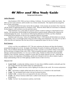 Of Mice and Men Study Guide Questions