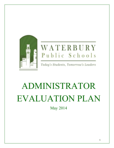 Administrator Evaluation Plan