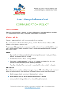 Communications Policy