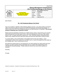 317-3a-317-3g Allergy Management (Anaphylaxis) Letter