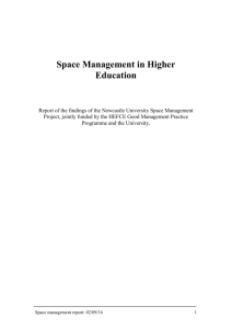 Space Management in Higher Education