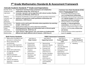 7th Grade Mathematics Standards