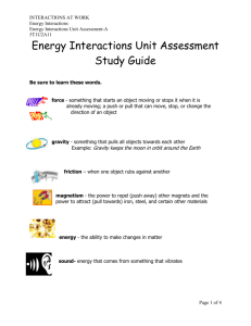 5T1U2A11 Energy Interactions Unit Assessment