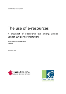 The use of e-resources