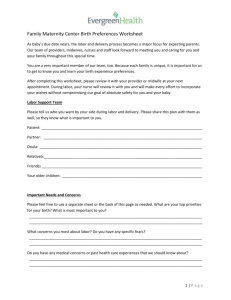 the Birth Preference Worksheet