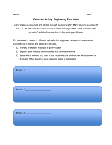 Extension Activity: Engineering Pure Water