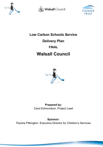 Walsall Council CLCSS Roll Out Delivery Plan