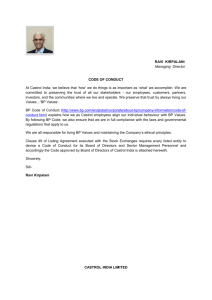 RAVI KIRPALANI Managing Director CODE OF CONDUCT At