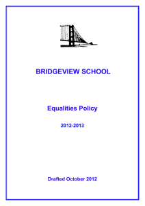 Equalities Policy - Bridgeview School