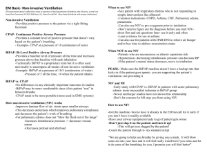 Non-invasive Ventilation Show Notes (Word Format)