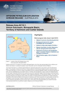 Release Area AC14-1,Vulcan Sub-basin, Bonaparte Basin, Territory