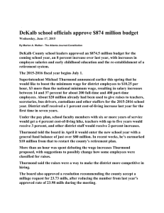 AJC. DeKalb School Officials Approve $874 million Budget