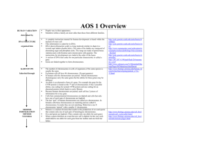 AOS 1 Overview