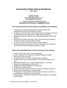 2014 - 2015 School Handbook