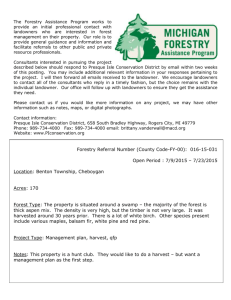 Conservation District Forestry Assistance Program