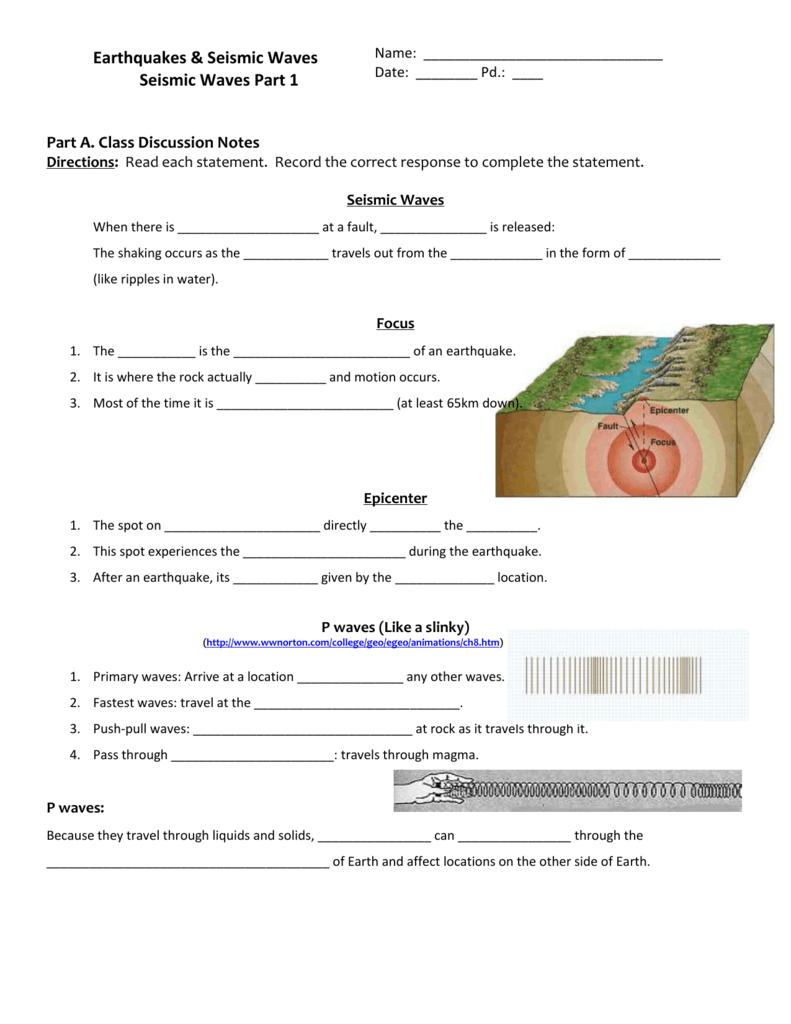 Seismic Waves Mr Kieffer Grade 8 Earth Space Systems Science