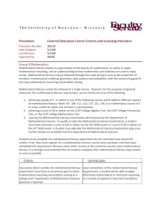 GE Designation Criteria