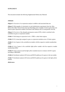 SUPPLEMENT This document includes the following Supplemental