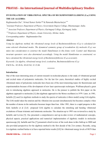 investigation of vibrational spectra of buckminsterfullerene