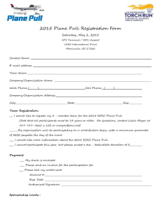 2015 Plane Pull Offline Registration Forms