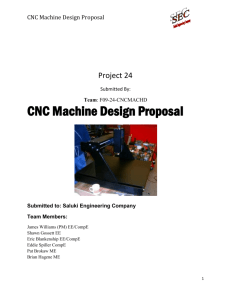 CNC Machine Design Proposal - College of Engineering | SIU