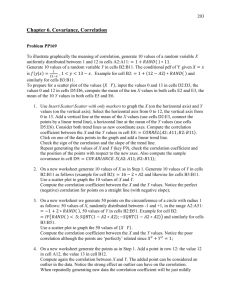 Ch6. Covariance Correlation