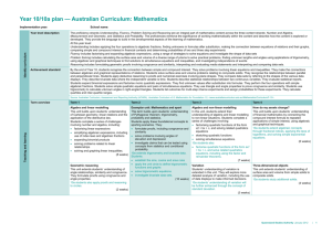Year 10 plan: Mathematics exemplar (DOCX, 247 kB )