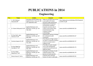 PUBLICATIONS in 2014 Engineering