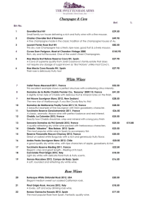 White Wines - The Swettenham Arms