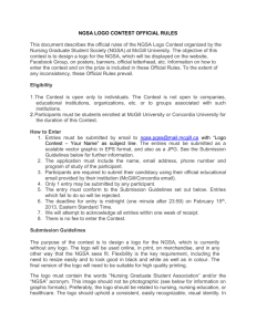 NGSA Logo Contest Official Rules This document describes the
