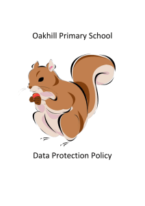 Data Protection Policy - Oakhill Primary School
