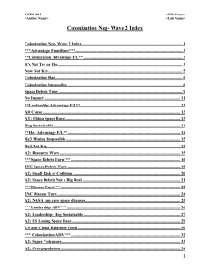 Colonization Advantage F/L - Kentucky National Debate Institute