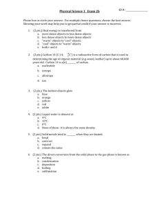 ID #: Physical Science 1 Exam 2b Please box or circle your answer