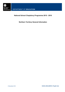 National School Chaplaincy Programme 2015